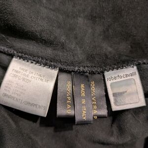 Roberto Cavalli women's black Lambskin leather jacket